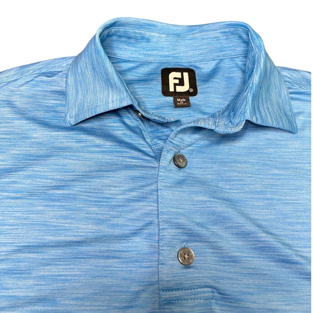 FootJoy Golf Polo Shirt Mens S Blue Short Sleeve Performance FJ